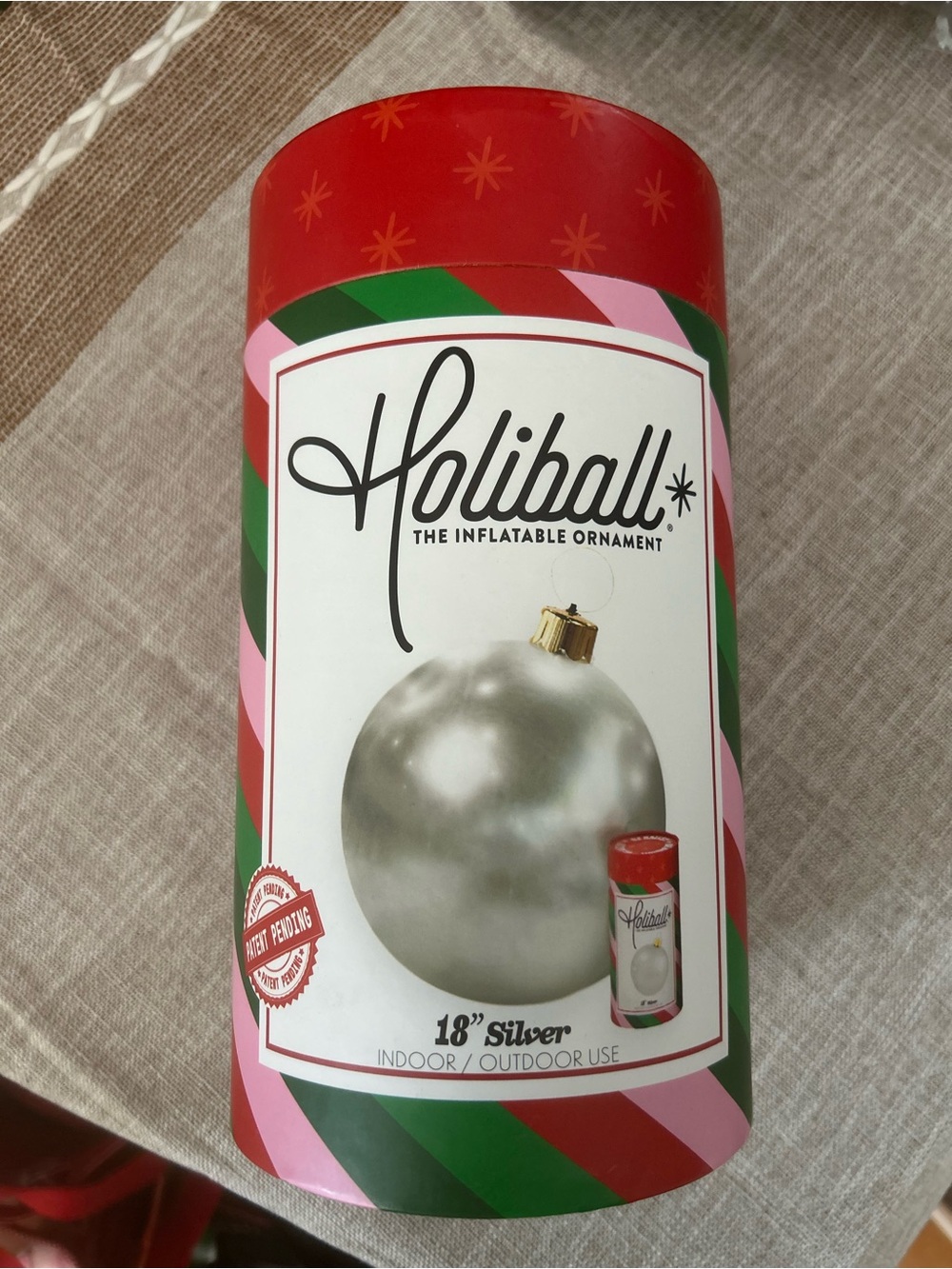 Holiball 18” Inflatable Silver Ornament - NEW!